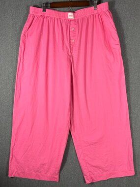 Poppi Sleep Slay Graphic Pajama Pants Womens Sz XXL Pink w/ Pockets for Target